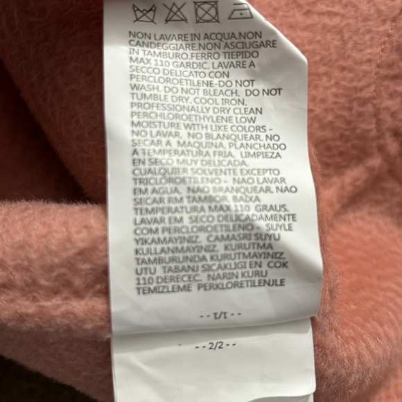 PISSENLIT Pink The Classic Wrap Coat Size 2 - Picture 7 of 9